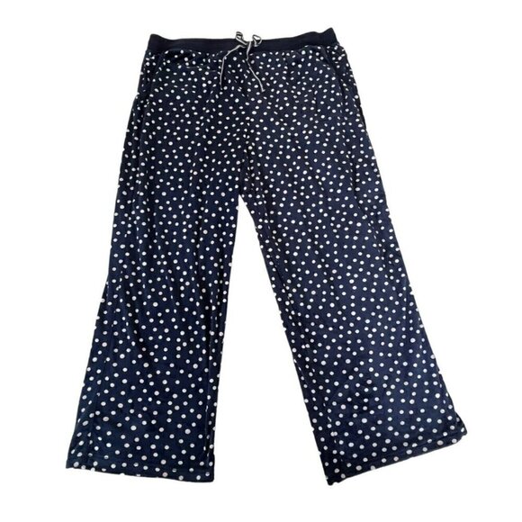 Nautica Women’s Sz XL Blue Aurora Dot Fleece 2 Piece Pajama Set - Picture 7 of 12